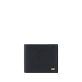 Ferragamo Black Calf Leather Bos Taurus Wallet